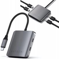 USB-C hubas SATECHI, 4x USB-C, PD 100W, 10Gbps, 4in1