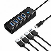 USB-C šakotuvas Orico, 4 x USB-A 3.0, 1,8 m