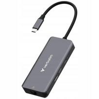 USB-C adapteris Verbatim 32157, HDMI, 3x USB-A 3.2, RJ45, aliuminis