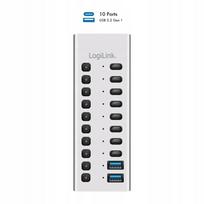 USB šakotuvas LOGILINK USB3.2, 10 jungčių (USB-A/C), su įjungimo/išjungimo funkcija