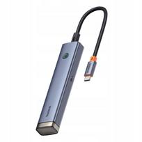 USB šakotuvas BASEUS UltraJoy 6-in-1, USB-A, USB-C, HDMI 4K, pilkas, BS-OH164