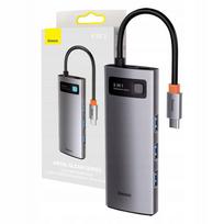 USB šakotuvas Baseus Metal Gleam 5in1, USB-C, PD 100W