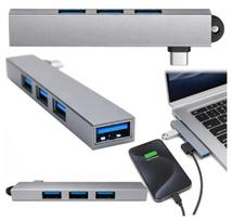 USB-C šakotuvas, 4 USB-A 2.0/3.0 jungtys, pilkas