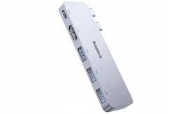 Dokavimo stotelė Baseus Ultra Joy 5in1 (USB-C PD, 3x USB 3.0, HDMI), pilka