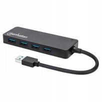 USB šakotuvas Manhattan, 4 USB-A, 5Gbps, USB 3.2 Gen1, maitinimas iš kompiuterio