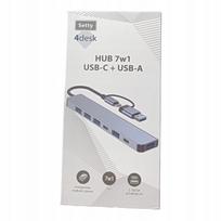USB hubas HYKKER M30 7in1, aliuminis