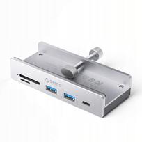 USB-C šakotuvas ORICO MH5PC, 10Gb/s, USB-A jungtis, SD/TF kortelių lizdai, sidabrinis