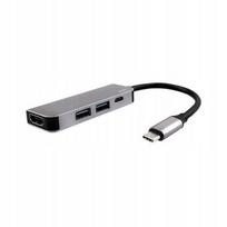 USB-C į HDMI ir 2× USB adapteris JCPAL LINX, pilkas