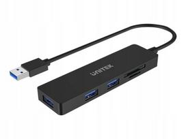 USB-C hubas UNITEK, 3 x USB 3.1 Gen 1, SD, microSD