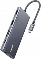 USB-C Anker 11-in-1 adapteris, 4K 60Hz HDMI, 100W PD, 5Gbps, juodas