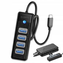 USB-C šakotuvas Orico, 4x USB-A, greitas duomenų perdavimas, skirtas nešiojamam kompiuteriui