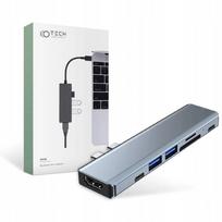 USB-C adapteris su SD, MicroSD ir HDMI, skirtas MacBook M1/M2/M3