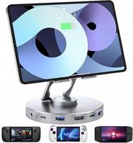 USB-C daugiafunkcis 6in1 hubas su 4K 60Hz HDMI, 100W PD, skirtas iPad ir Steam Deck