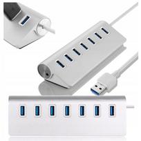 USB šakotuvas Ruffberg, aliuminis, 7x USB 3.0 lizdai