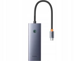 USB-C hubas BASEUS UltraJoy Series Lite, BS-OH108, pilkos spalvos
