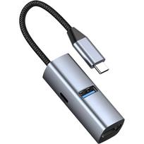 USB-C šakotuvas Mobile Origin 3in1, 100W, HDMI, USB-A, 5Gb/s, kompaktiškas