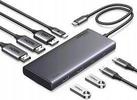 USB-C dokas UGREEN REVODOK PRO, 4K, trijų ekranų palaikymas