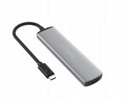 USB-C šakotuvas DODOCOOL DC88GY 6in1, 4K HDMI, USB 3.0, SD/TF kortelių skaitytuvas