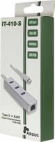 Tinklo adapteris Inter-Tech Argus IT-410-S USB-C, gigabitinis Ethernet