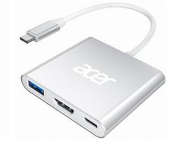Adapteris Acer USB-C 3-in-1: HDMI 4K, USB 3.0, 100 W įkrovimas