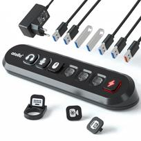 USB šakotuvas Atolla 36W, aktyvus, USB 3.0, su 12V 3A maitinimu, 5Gbps