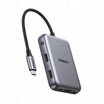 USB-C šakotuvas Ugreen CM896 7in1: 2x USB 3.0, HDMI, 2x USB-C