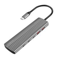 USB-C šakotuvas LogiLink, 10 jungčių: 8× USB-C, 2× USB-A, PD 100W, Thunderbolt GEN2