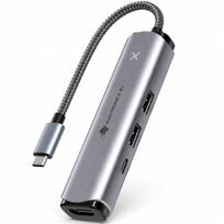 USB šakotuvas 5 in 1, USB A, USB C, 10Gb/s, 100 W, HDMI