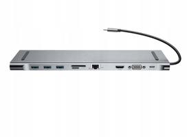 USB-C šakotuvas Apple nešiojamajam, 10-in-1, HDMI 4K