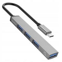 USB-C šakotuvas Orico, 1x USB-A 5Gbps, 3x USB-A 2.0, aliuminis