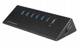 USB šakotuvas LC-Power, USB 3.2 Gen 1, Type-A, 5000Mbit/s, juodas
