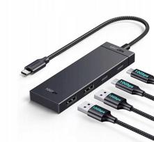 USB hubas UGREEN CM806, 2x USB 3.0, 2x USB-C 3.2, USB-C įvestis