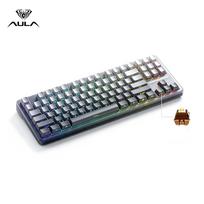 Mechaninė belaidė klaviatūra AULA L87, 87 mygtukai, Hot Swap, PBT
