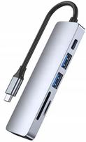 USB-C adapteris su HDMI, USB 3.0, SD kortelių skaitytuvu ir 60 W PD įkrovimu
