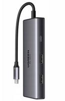 USB C hubas UGREEN 6-in-1: HDMI, USB, USB C adapteris
