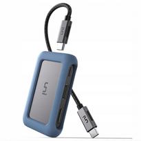 USB šakotuvas 8-in-1 su 4K HDMI, LAN 1Gb/s, PD 100W, tinka iPad ir MacBook