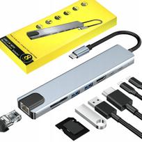 USB šakotuvas Renew Force, 8 jungtys, HDMI, USB, MicroSD adapteris