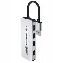 USB šakotuvas Greencell HUB-GC-A4A, USB 3.0, USB-A