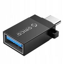 USB-C į USB-A 3.1 adapteris, juodas, aliuminis, OR