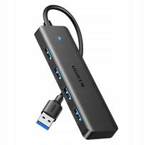 Kompaktiškas USB-C hubas UGREEN CM219 su 4 USB-A 3.0 jungtimis
