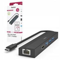 USB šakotuvas Hama 5 lizdų, 3x USB-A, SD, microSD, USB-C