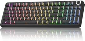 Mechaninė klaviatūra AULA F99 Pro, 96%, tylus veikimas, RGB apšvietimas, keičiami jungikliai, su ratuku