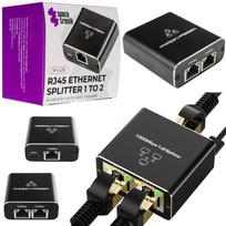 Tinklo šakotuvas RJ45 LAN adapteris 1 į 2