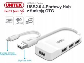 USB šakotuvas Unitek Y-2133, Micro USB, OTG
