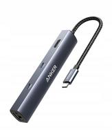 USB-C šakotuvas Anker PowerExpand 6-in-1, 65W PD, HDMI 4K, RJ45 Gigabit, 1x USB-C, 2x USB 3.0