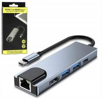 USB-C adapteris 6-in-1: HDMI, LAN (RJ45), PD, skirstytuvas