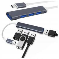 USB šakotuvas 4 jungtys su laidu, USB 3.0/2.0, kompiuteriui ir nešiojamajam kompiuteriui