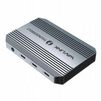 USB šakotuvas WavLink Thunderbolt 4 USB4, 40Gb/s, 2x 4K@60Hz ekranai, 90W PD, 5 jungtys