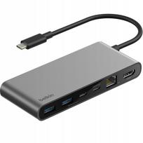 Kompiuterio USB-C hubas Belkin 8-in-1, 10Gb, RJ45 2,5Gb, SD, USB-A, HDMI 4K