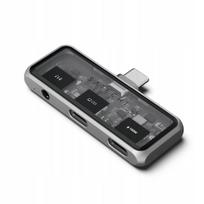 USB C adapteris SATECHI Mobile Hub XR su garso jungtimi, pilkas